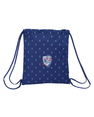 Sac à dos à cordons Harry Potter Capitaine Bleu Marine - 35x40cm - École Loisirs
