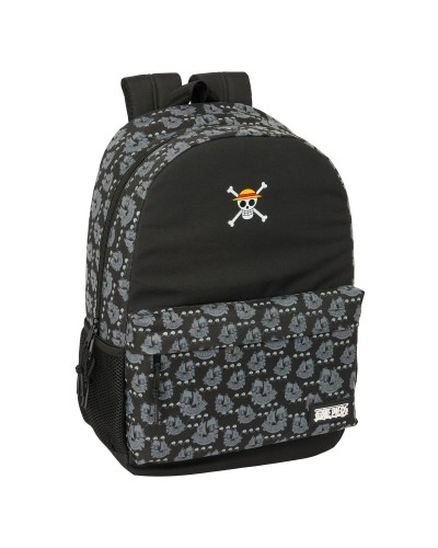 Skolryggsäck One Piece Pirates Svart 30 x 46 x 14 cm