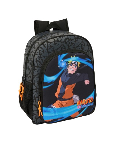 Naruto Black School Backpack - 32x38x12 cm - Backpack for Boys and Children
