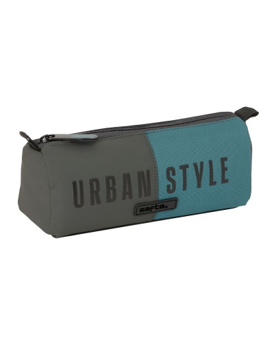 Safta Urban Necessaire Hellblau Grau - Kulturbeutel 21cm Reise/Badezimmer
