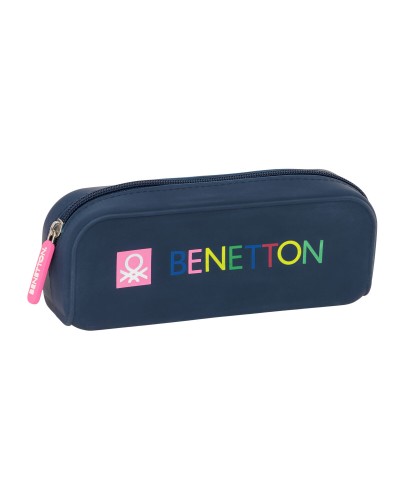 Benetton Necessaire Damero Marineblau - Reise-Kosmetiktasche 18.5cm
