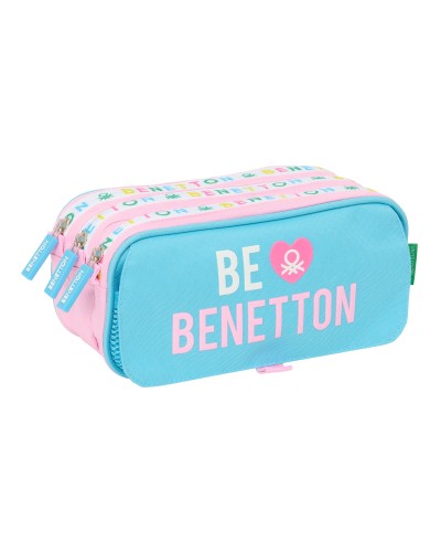 Benetton Unique Organizador Triple Rosa Turquesa - 21,5x10x8cm
