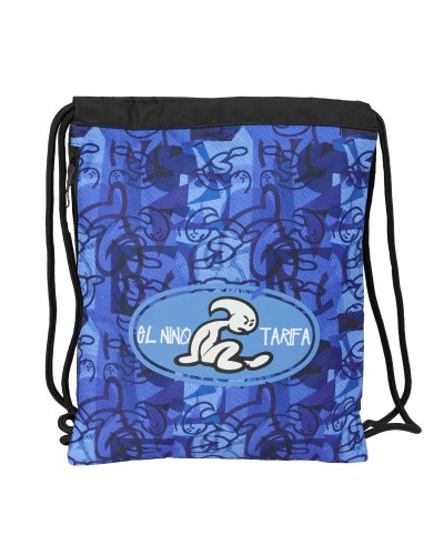 El Niño Roller : Sac à dos Cordons Bleu Azur Noir - 35x40cm - Sport & Loisirs
