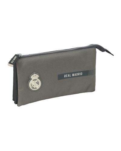 Real Madrid C.F. Necessaire Grigio 22x12x3 cm - Beauty Case Ufficiale
