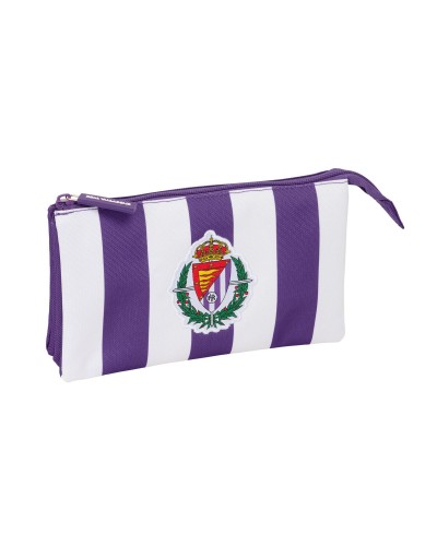 Necessaire Real Valladolid C.F. Bianco Viola 22x12x3cm - Portatutto Ufficiale
