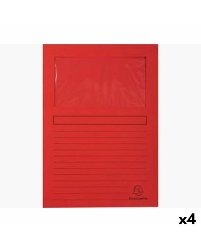 Exacompta A4 Sottocartelle - 100 Pz (x4) - Colorate, Organizzazione Documenti
