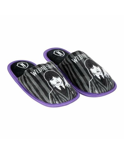 Chaussettes d'intérieur Femme Mercredi Noires - Chaudes & Confortables - Taille [insérer la taille]
