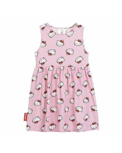 Vestito Hello Kitty Rosa Bambina - Abito Cotone Estivo
