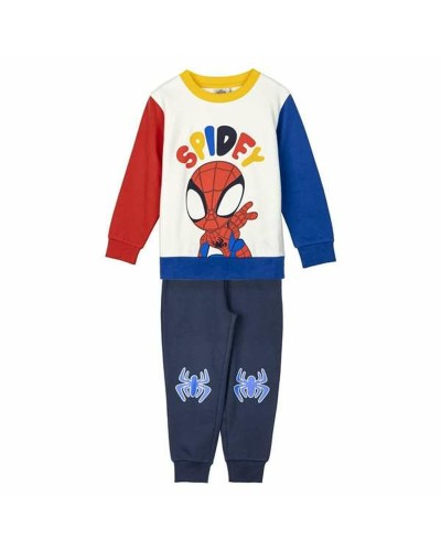 Chándal Spider-Man Niño Multicolor - Felpa Algodón Invierno Marvel
