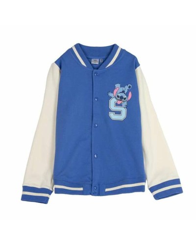 Sudadera Niño Stitch Azul - Disney Original - Algodón Felpa - Cómoda
