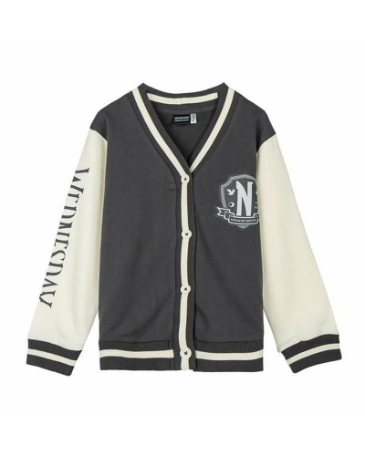 Uniseks Sweater zonder Capuchon Wednesday Donker grijs