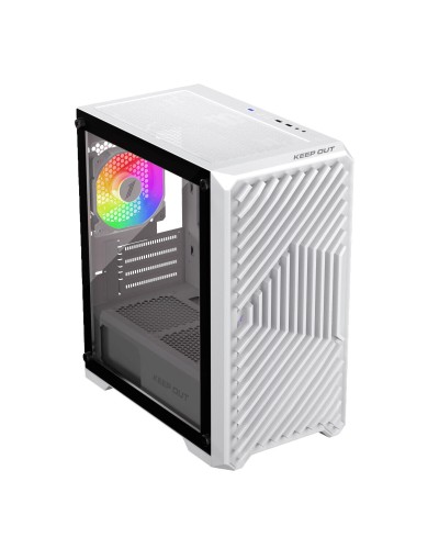 PC Case ATX Keep Out XC-220W White - Desktop Gaming/Office

