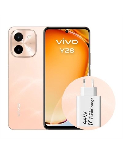 Smartphone Vivo Y28 6.7" Naranja: 128GB, 4GB RAM, MediaTek Helio G85
