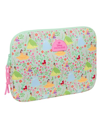Kannettavan suojus Disney Princess Bloom Vihreä Pinkki 15,6'' 39,5 x 27,5 x 3,5 cm