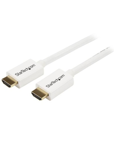 Startech Cable HDMI 5m - Alta Velocidad, Blanco - Conexión TV y PC
