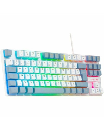 Toetsenbord The G-Lab KEYZ CAESIUM Grijs Azerty Frans
