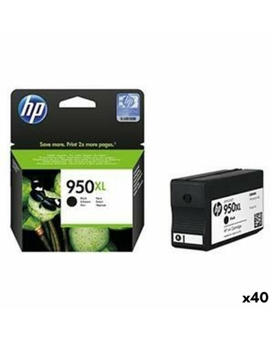 Cartouche Compatible HP Noir - 40 Unités - Haute Capacité - Impression Parfaite

