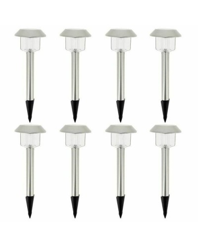 Solar lamp Lumisky Alesia LED Silver Stainless steel Cool White (8 Units)