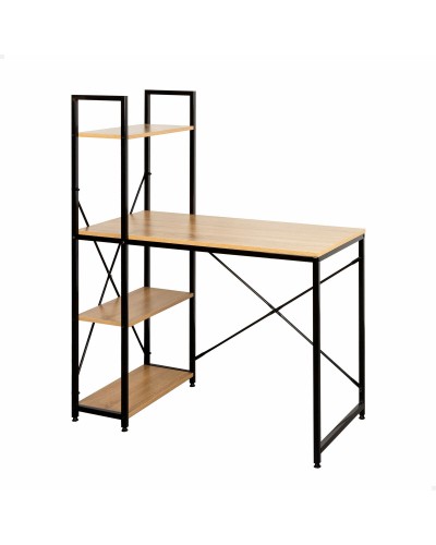 Schreibtisch mit Regal Max Home Stahl Melamine Spanplatte 100 x 120 x 52 cm