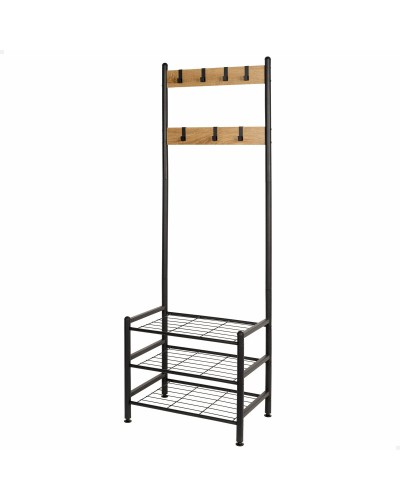 Garderobe mit Einlegeboden Max Home Stahl Melamine Spanplatte Minimalistisch 60 x 175 x 40 cm