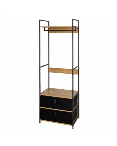 Skåp Max Home Tyg Stål Melamin spånskiva 60 x 175 x 40 cm