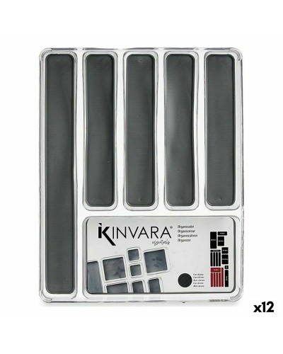 Vassoio Portaposate Grigio Plastica Riciclata - 32x40 cm - Set 12 Unità
