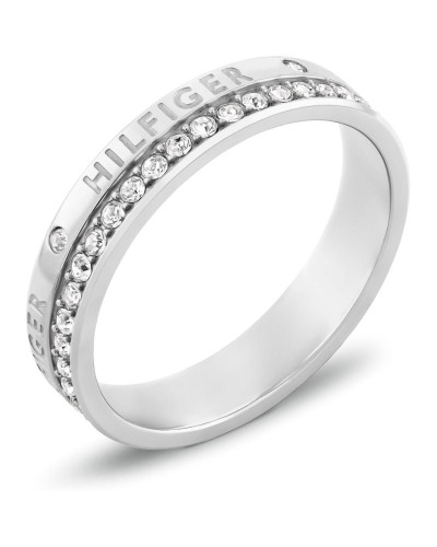 Tommy Hilfiger Women's Ring Stainless Steel Silver Size 16
