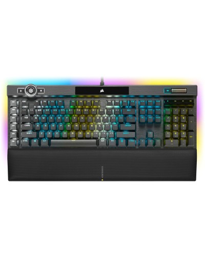 Tastiera per Giochi Corsair K100 RGB Optical-Mechanical Gaming Qwerty in Spagnolo Nero