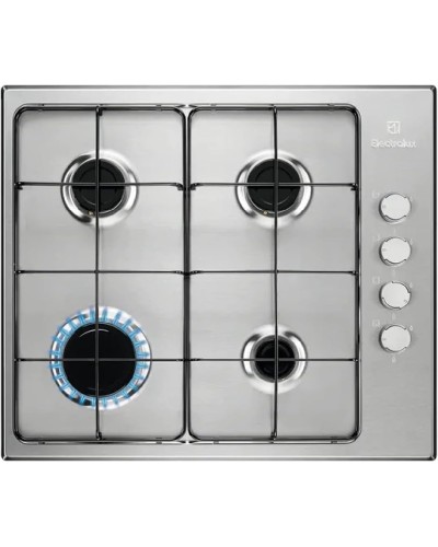 Electrolux Kgs6404sx Piano Cottura A Gas 4 Zone 55 Cm Acciaio Inossidabile