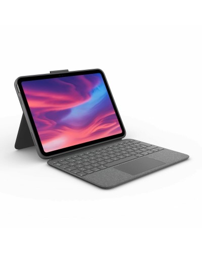 Logitech Combo Touch iPad Case + Qwerty Spanish Keyboard - Grey

