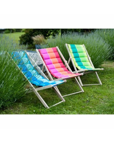 Sun-lounger Jardin Prive Red Stripes 106 x 55 x 95 cm