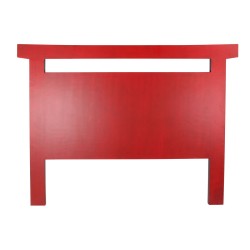 DKD Home Decor Tête de lit 160x120cm, Bois Noir et Rouge, Sapin et MDF
