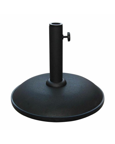 Marbueno Base Sombrilla Redonda Cemento 36x29,5 cm 11KG Negro Jardin, Piscina y Terraza 10444
