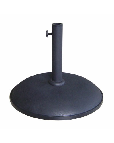 Marbueno Base Sonnenschirm Rund Beton 45x36 cm 20KG Schwarz Garten, Pool, Terrasse