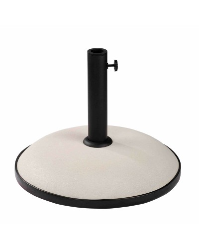 Marbueno Base Sombrilla Redonda Cemento 45x36 cm 20KG Blanco Jardin, Piscina y Terraza 10451