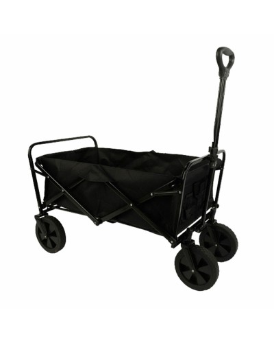 Marbueno Chariot Pliable Multiusages Acier 150 KG Noir Jardin, Plage, Camping 86X50X59 cm