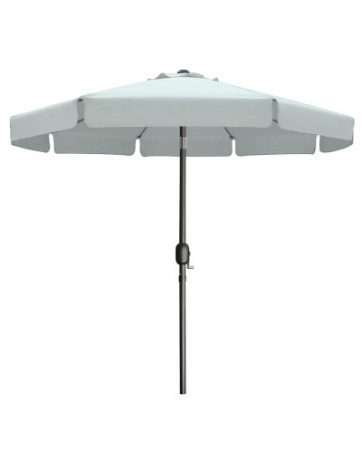 Marbueno Umbrella Steel 8 Ribs D300 cm Polyester White Garden, Pool, Terrace 10489