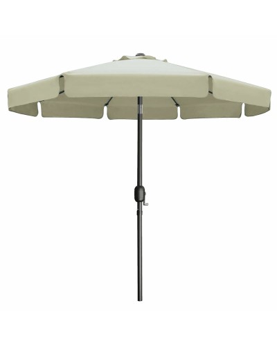 Marbueno Parasol Staal 8 Spaken D300 cm Polyester Beige Tuin, Zwembad, Terras