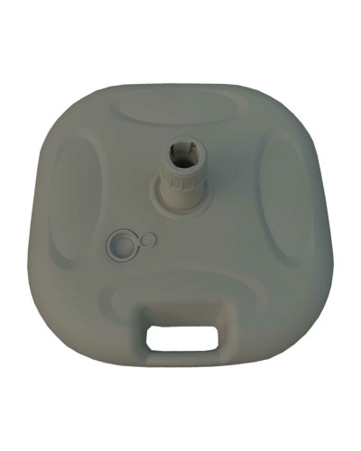 Marbueno Base Sombrilla Plástico 45x45x14 cm 20L Blanco Jardin, Piscina y Terraza 10500