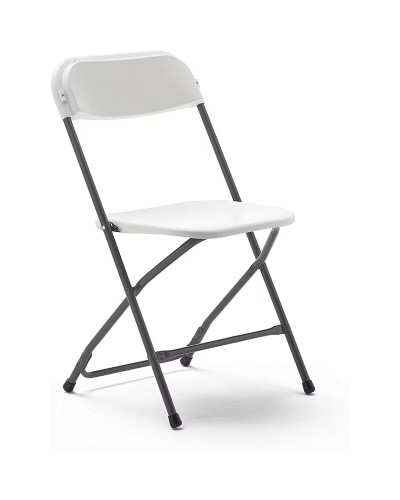 Marbueno Vouwstoel Kunststof Wit 44x44x79 cm Catering, Strand en Kamperen 10532