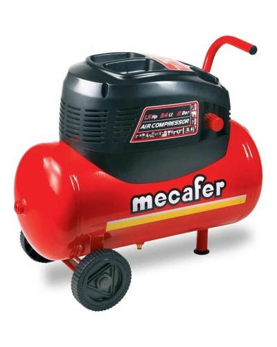 Air Compressor MECAFER 1,5 cv 24 L Red