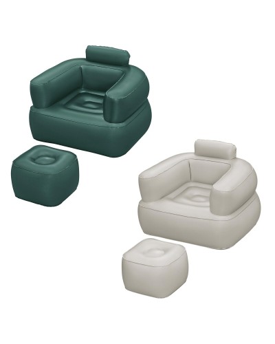 Bestway Poltrona Gonfiabile con Poggiapiedi 107x99cm - Relax Assortito
