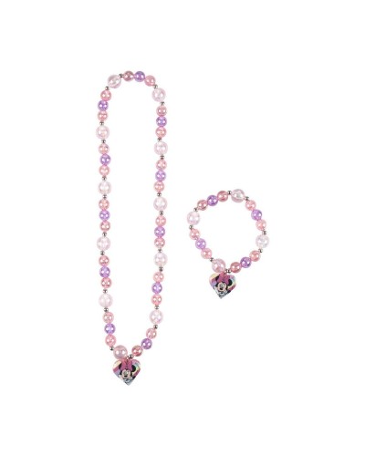 Minnie Mouse Set Gioielli Bambina: Collana e Bracciale Rosa - Disney
