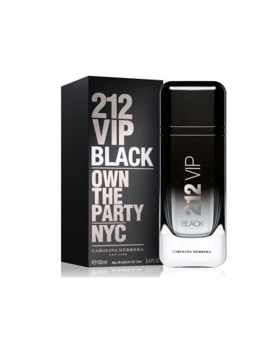 Carolina Herrera 212 VIP Black Uomo EDP 100ml - Profumo Elegante
