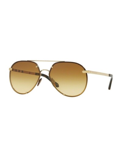Burberry BE3099: Men's Gold Sunglasses, Lenses Ø 61mm
