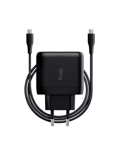 Seinälatu + USB-C Kaapeli Trust Maxo Musta 65 W