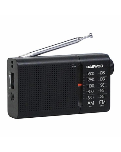 Transistoriradio Daewoo Musta AM/FM