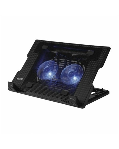 Cooling Base voor Laptop iggual IGG319369 Zwart