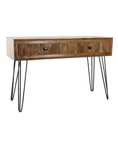 Ingresso DKD Home Decor 118 x 40 x 77 cm Nero Metallo Marrone Acacia