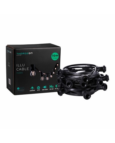 String lights Thorgeon Black 2000 W 10 m 10